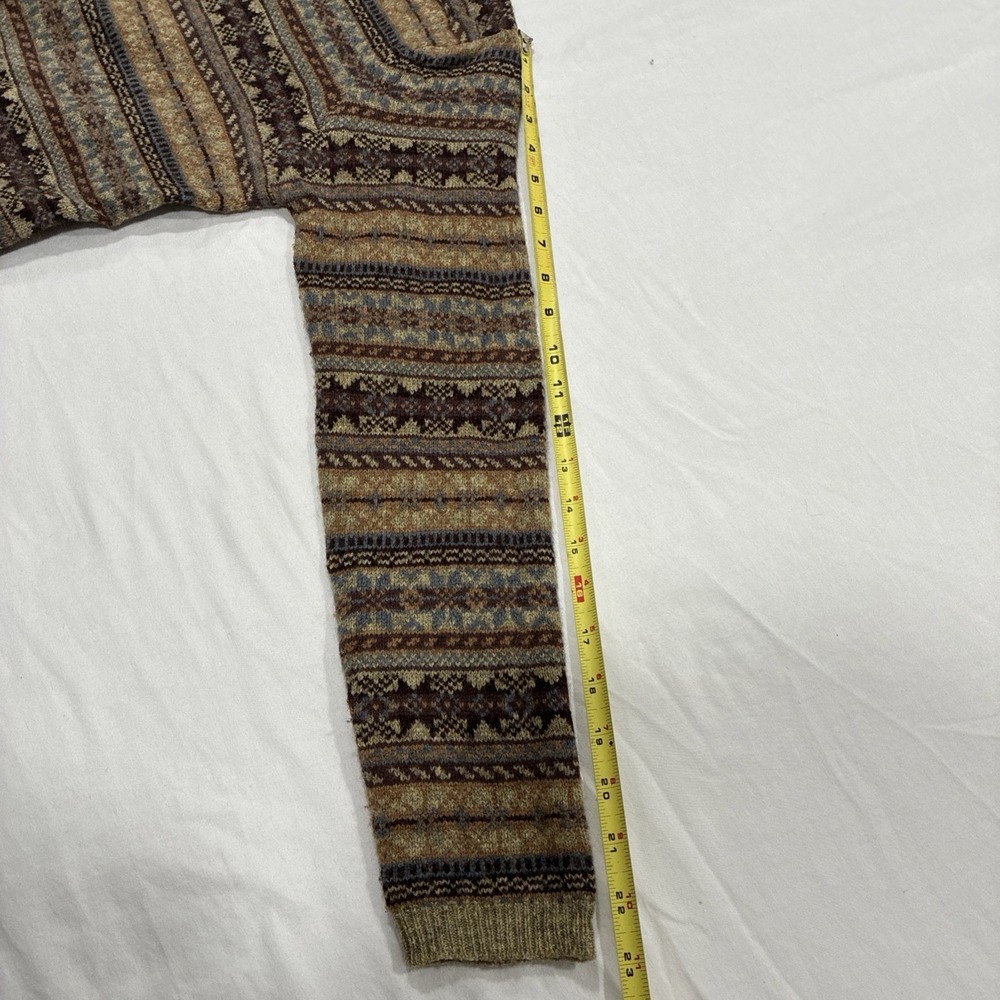 Vintage Lauren Ralph Lauren Western Country Nordic Knit Sweater Small 100% Wool - Picture 11 of 13